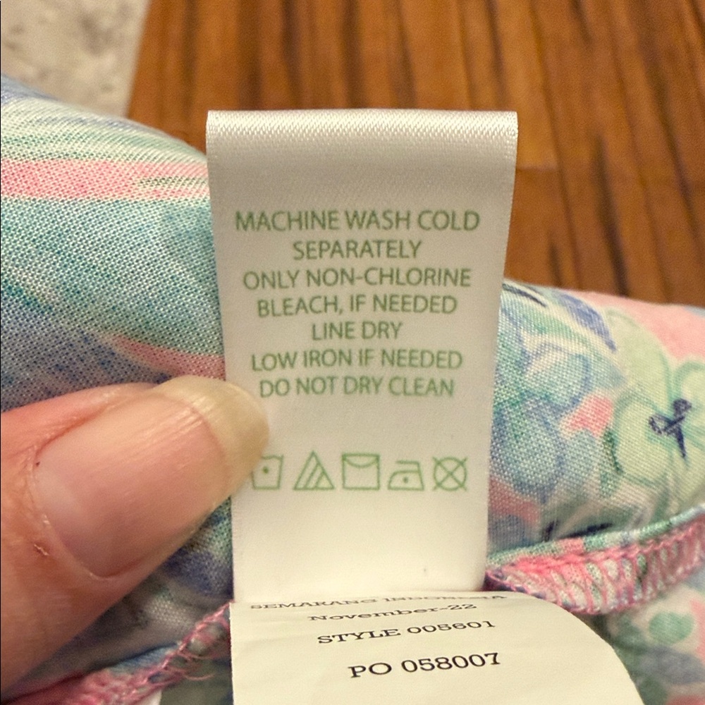 Lilly Pulitzer Pink Blue Green Floral Tunic Dress - Picture 9 of 9